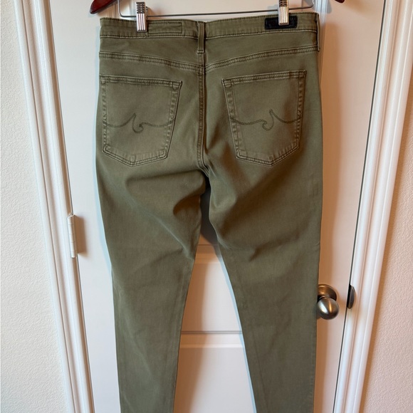⚡️AG Abbey Ankle Mid-Rise Super Skinny Ankle Jeans - Olive Green - Picture 8 of 9